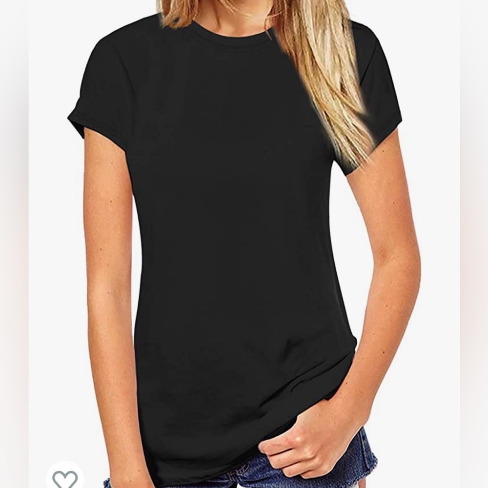 Small Black Casual Tee